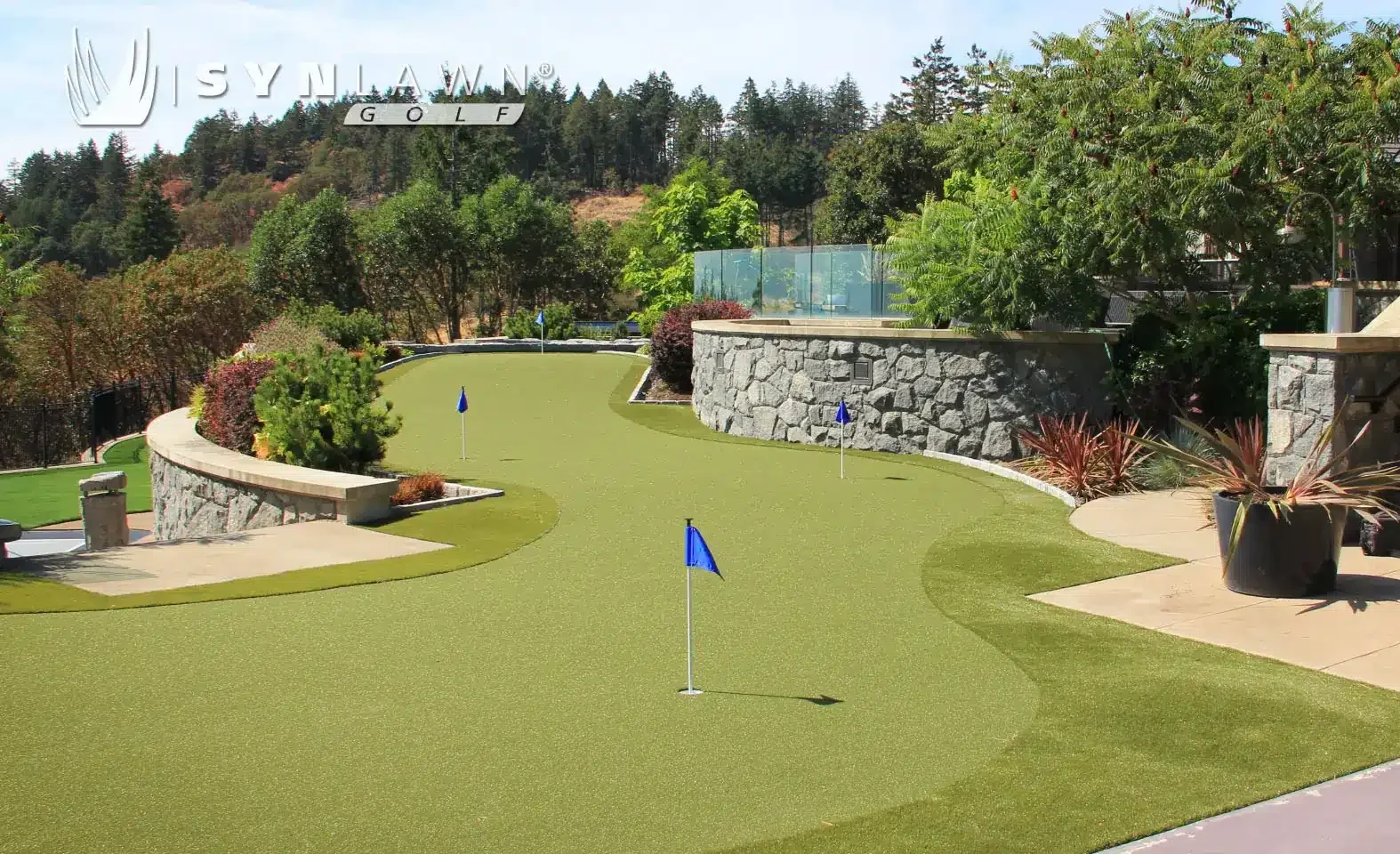 artificial grass golf backyard putting green in West Palm Beach, FL