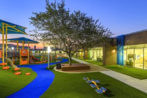 school ground artificial grass lawn