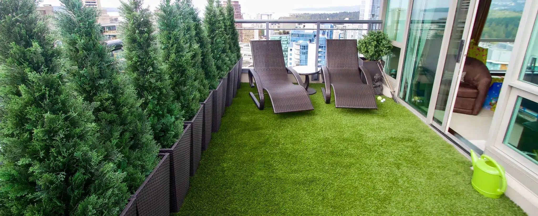 artificial grass lawn rooftop