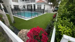 residential artificial grass lawn