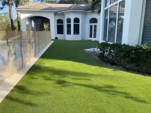 residential artificial grass lawn