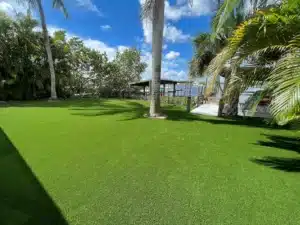 residential artificial grass lawn