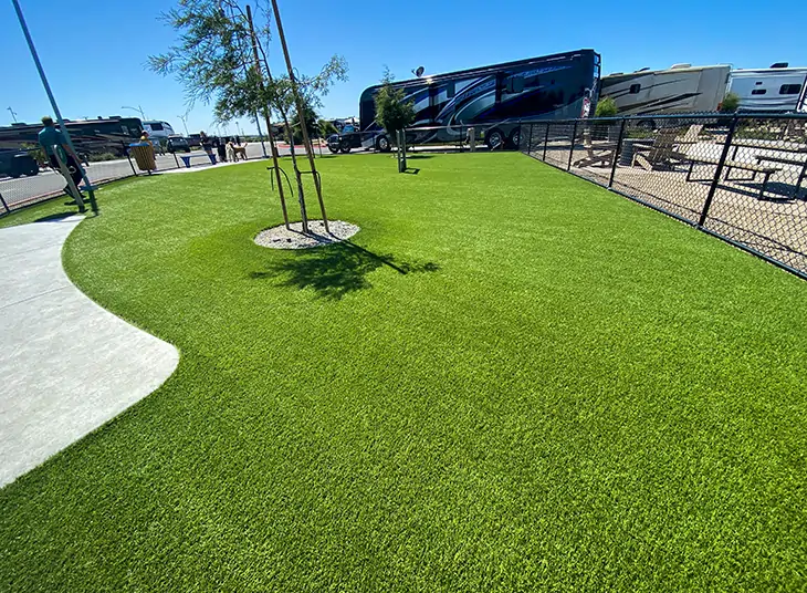 SYNLawn artificial grass dog park