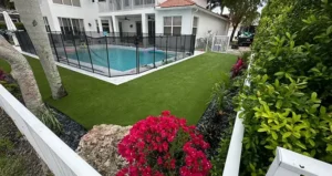 residential artificial grass lawn in West Palm Beach, FL